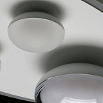 Потолочный светильник овальной формы белого цвета с 4-мя лампами Lunar Pebbles варинант исполнения - 11 | Loft Concept в Кирове