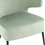 Современное мягкое кресло на металлических ножках Rakush Pistachio варинант исполнения - 6 | Loft Concept в Кирове