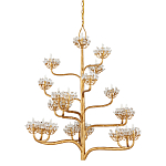 Люстра золотая в виде растения Golden Flower Glade варинант исполнения - 4 | Loft Concept в Кирове