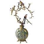 Бронзовый подсвечник Птичий рай Flora варинант исполнения - 2 | Loft Concept в Кирове