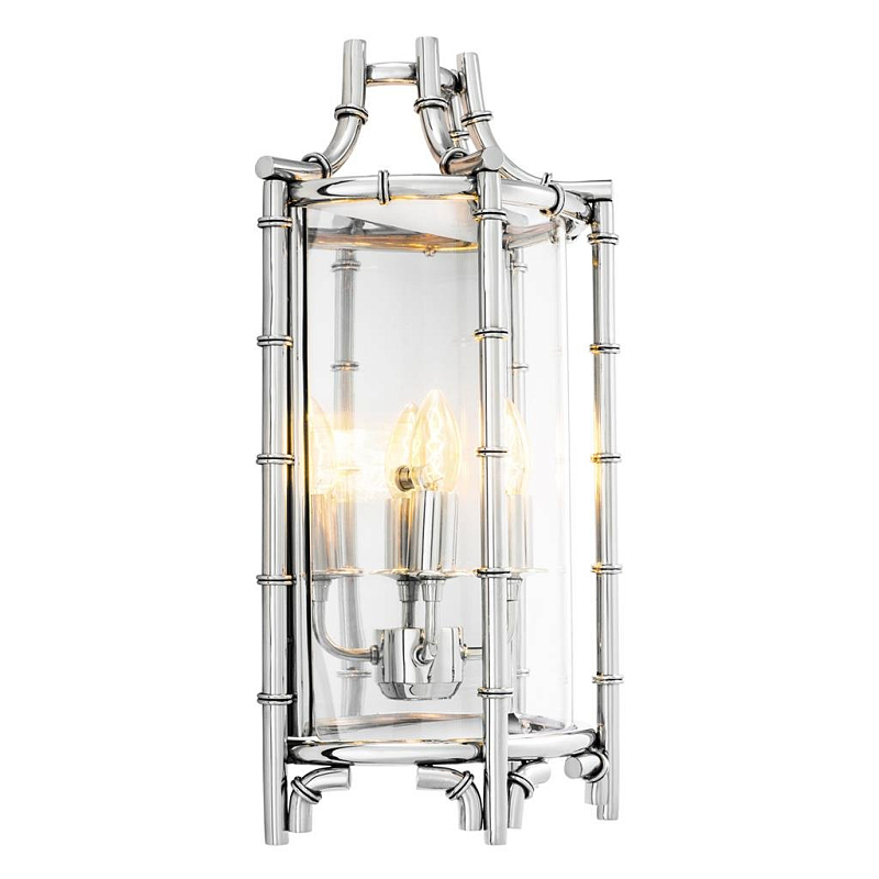 Бра Wall Lamp Vasco Нержавеющая сталь Прозрачный (Transparent) Бра Wall Lamp Vasco Нержавеющая сталь Прозрачный (Transparent) в Кирове | Loft Concept