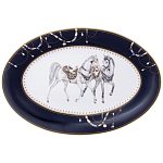 Сервиз обеденный из фарфора с изображением лошадей на 6 персон 23 предмета Porcelain Horse Set варинант исполнения - 2 | Loft Concept в Кирове