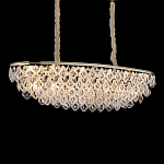 Люстра овальная с каскадом из подвесных прозрачных элементов Attractiveness варинант исполнения - 2 | Loft Concept в Кирове