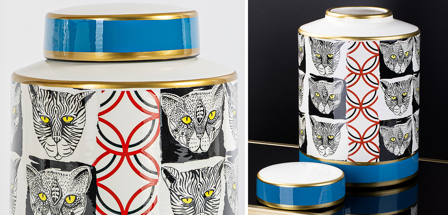 Ваза с крышкой Cats Vase Ваза с крышкой Cats Vase - Loft-Concept в Кирове