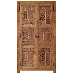 Этнический шкаф с орнаментом резьба из дерева Indian Antique Furniture варинант исполнения - 3 | Loft Concept в Кирове