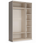 Шкаф трёхдверный с 1-ой зеркальной дверью Satin Furniture варинант исполнения - 3 | Loft Concept в Кирове