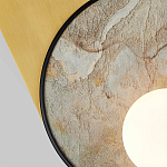 Бра с каменным диском в металлической раме Sandstone Painting варинант исполнения - 2 | Loft Concept в Кирове