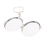 Зеркало брелок карманное двухстороннее из натурального камня Лазурит Stone Mirrors варинант исполнения - 3 | Loft Concept в Кирове