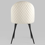 Мягкий стул в бежевом велюре Miruna Chair варинант исполнения - 4 | Loft Concept в Кирове