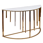 Консоль приставная полукруглая на основании золотого цвета Interior Accent варинант исполнения - 1 | Loft Concept в Кирове