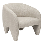 Дизайнерское кресло мягкое в белой обивке White Canvas варинант исполнения - 1 | Loft Concept в Кирове