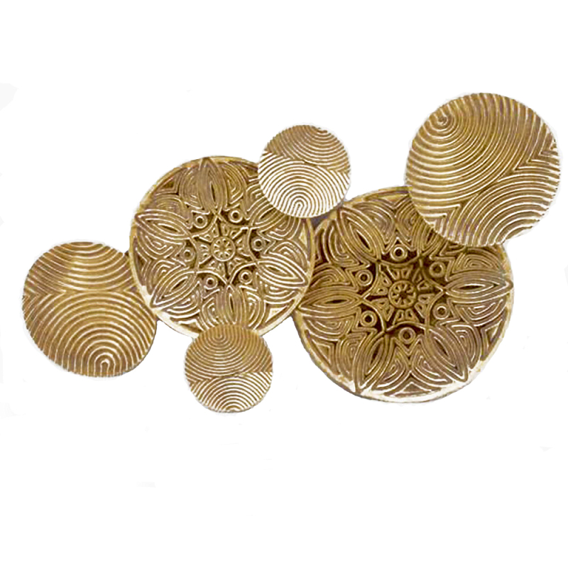 Панно настенное Blank Sheet Gold Ornament Золотой Панно настенное Blank Sheet Gold Ornament Золотой в Кирове | Loft Concept