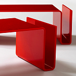 Дизайнерский кофейный стол Poltronova T01 Red Coffee Table варинант исполнения - 6 | Loft Concept в Кирове