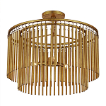 Потолочный светильник двухъярусный золотого цвета Metal Tentacles варинант исполнения - 2 | Loft Concept в Кирове