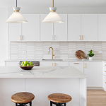 Подвесной светильник с белым стеклянным конусным плафоном Alora Mood варинант исполнения - 13 | Loft Concept в Кирове