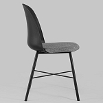 Стул из прочного пластика на металлическом основании Anora Black варинант исполнения - 3 | Loft Concept в Кирове