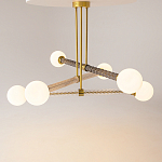 Люстра со стеклянными вставками Helios варинант исполнения - 2 | Loft Concept в Кирове