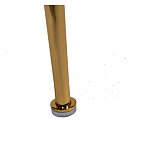 Стул велюровый хаки на золотистых металлических ножках Vendramin Chair варинант исполнения - 6 | Loft Concept в Кирове