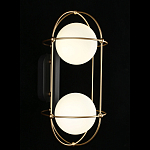 Бра настенное с 2 белыми плафонами Karina варинант исполнения - 2 | Loft Concept в Кирове