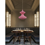 Подвесной вязаный розовый светильник «Моника» варинант исполнения - 2 | Loft Concept в Кирове