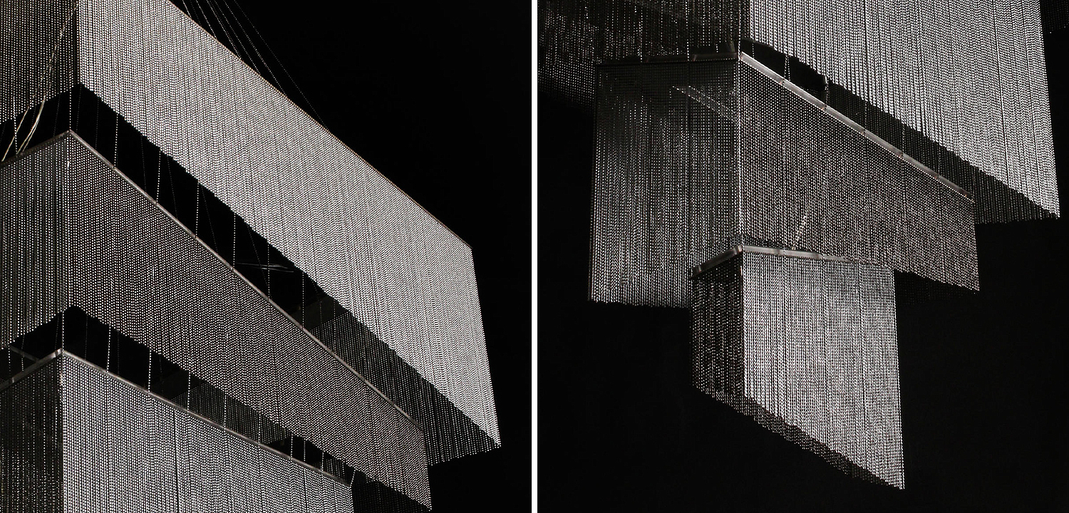 Люстра Серебряные цепочки Willowlamp Geometric Storm Silver Люстра Серебряные цепочки Willowlamp Geometric Storm Silver - Loft-Concept в Кирове