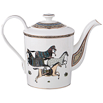 Чайный сервиз из фарфора с изображением лошадей на 6 персон 15 предметов Porcelain Horse Set  варинант исполнения - 2 | Loft Concept в Кирове