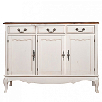Буфет трехстворчатый с 3-мя ящиками в стиле прованс Interiors Romance варинант исполнения - 1 | Loft Concept в Кирове