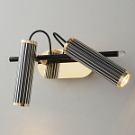 Бра с двумя цилиндрическими плафонами на магнитном креплении Bronze Concert варинант исполнения - 1 | Loft Concept в Кирове