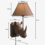 Бра Носорог Rhinoceros варинант исполнения - 7 | Loft Concept в Кирове