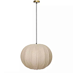 Подвесной светильник с бежевым тканевым абажуром Modern Textured Table Lamp варинант исполнения - 1 | Loft Concept в Кирове