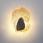 Бра с волнообразным стеклянным плафоном и вставкой из мрамора Liquid Stone варинант исполнения - 8 | Loft Concept в Кирове