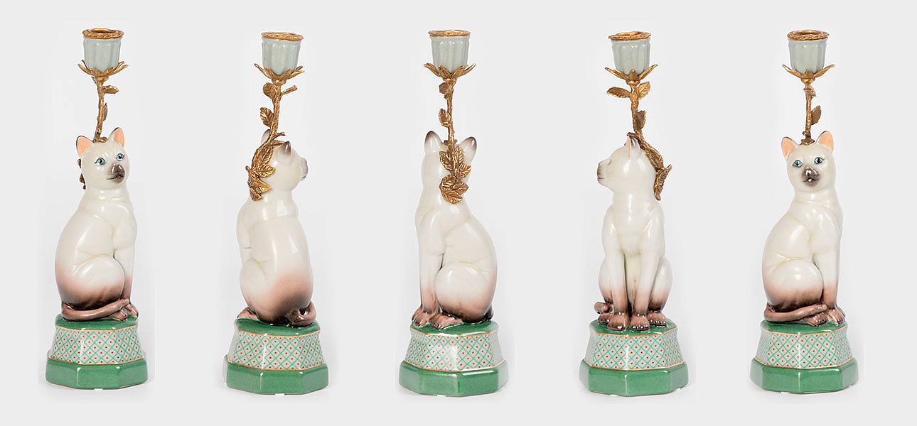 Подсвечник фигурка Кошка Candlestick cat Подсвечник фигурка Кошка Candlestick cat - Loft-Concept в Кирове