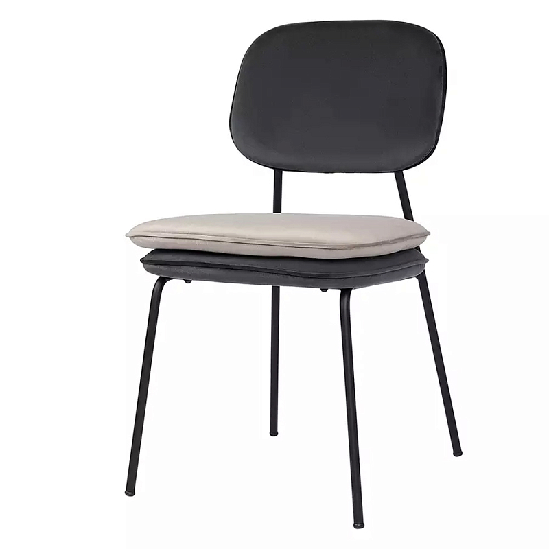 Стул с мягкой обивкой из велюра Soft Velor Chair Мульти Бежевый Стул с мягкой обивкой из велюра Soft Velor Chair Мульти Бежевый в Кирове | Loft Concept