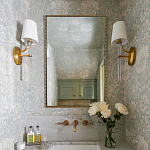 Зеркало прямоугольное в фактурной золотой раме Reflective Fabric варинант исполнения - 2 | Loft Concept в Кирове