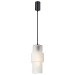 Подвесной светильник со стеклянным рифленым плафоном цилиндрической формы Eliara 13 варинант исполнения - 6 | Loft Concept в Кирове