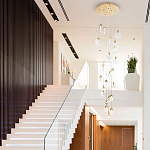 Каскадная люстра с плафонами в виде хрустальных сфер Esme Sphere Crystal Brass Cascade Chandelier 25 варинант исполнения - 2 | Loft Concept в Кирове