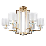 Люстра с 6-ю цилиндрическими плафонами из стекла Laurent варинант исполнения - 1 | Loft Concept в Кирове