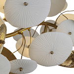 Люстра с белыми и золотистыми цветами G9 Dahlia Flowers Lamp варинант исполнения - 5 | Loft Concept в Кирове