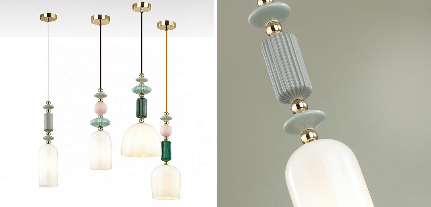 Подвесной светильник Iris hanging lamp gray Подвесной светильник Iris hanging lamp gray - Loft-Concept в Кирове