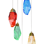 Потолочный светильник с пятью цветными плафонами Soar Colorful Lamp варинант исполнения - 4 | Loft Concept в Кирове