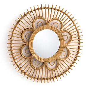 Зеркало Mirror Rattan Round D65