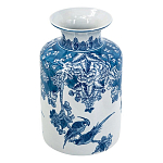 Ваза с мотивами цветущего сада с попугаями Vase Inspired by Nature варинант исполнения - 1 | Loft Concept в Кирове