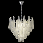 Люстра с подвесками из рифленного стекла в форме капель Textured Glass Chandelier варинант исполнения - 13 | Loft Concept в Кирове