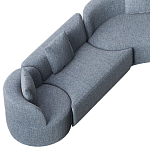 Угловой модульный диван Calypso с поворотным механизмом  варинант исполнения - 9 | Loft Concept в Кирове