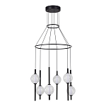 Люстра светодиодная с 6-ю сферическими стеклянными плафонами Splatter варинант исполнения - 3 | Loft Concept в Кирове