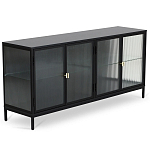 Сервант четырехдверный с рифленым стеклом The Keeper варинант исполнения - 1 | Loft Concept в Кирове