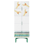 Тумба белая с рисунком Tall Forest Ok White варинант исполнения - 1 | Loft Concept в Кирове