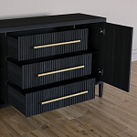 Буфет Primo с тремя ящиками и двумя фасадами Черный дуб варинант исполнения - 4 | Loft Concept в Кирове