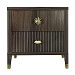 Тумба прикроватная с двумя ящиками Elsa Dreams Walnut варинант исполнения - 5 | Loft Concept в Кирове