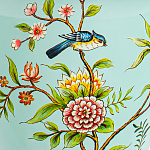 Настольная лампа голубая с изображением птиц Slip Away варинант исполнения - 6 | Loft Concept в Кирове